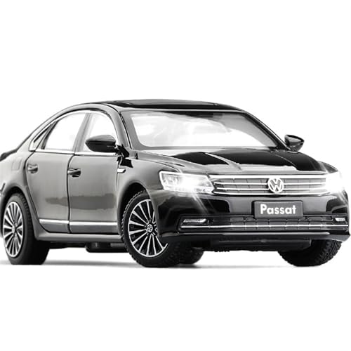 GUOXUN Für Passat Legierung Auto Modell Lenkung Stoßdämpfer Spielzeug 1:32 Simulation Auto Modell Sammlung Ornamente Junge Geschenk(Black) von GUOXUN