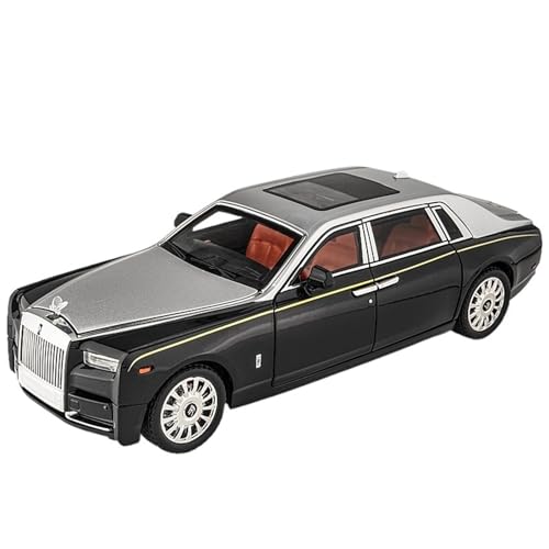 GUOXUN Für Phantom Auto Modell 1:18 Auto Modell Sammlung Ornamente Sport Auto Figuren Mini Auto Spielzeug Auto Multi-Funktion Simulation Auto Spielzeug(Silver) von GUOXUN