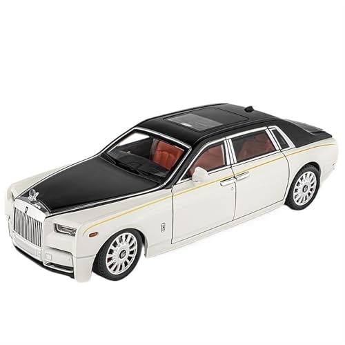 GUOXUN Für Phantom Auto Modell 1:18 Auto Modell Sammlung Ornamente Sport Auto Figuren Mini Auto Spielzeug Auto Multi-Funktion Simulation Auto Spielzeug(White) von GUOXUN