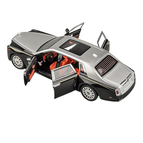 GUOXUN Für Phantom Auto Modell Legierung Simulation 1:18 Auto Modell Spielzeug Auto Junge Sammlung Ornamente(Black and Silver) von GUOXUN