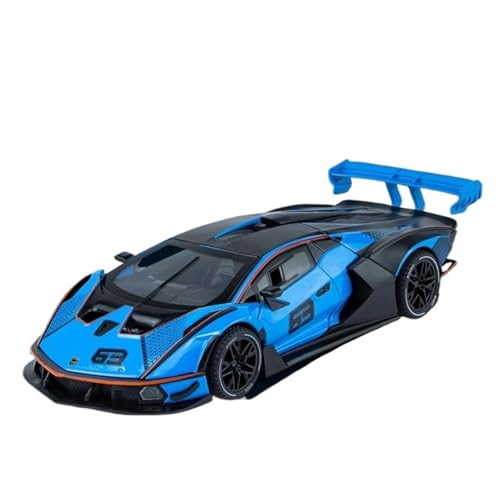 GUOXUN Für SVJ Automodell Alloy Racing Collection Ornament Hervorragende Details Unterstreichen Den Charme des Autos(Blue) von GUOXUN