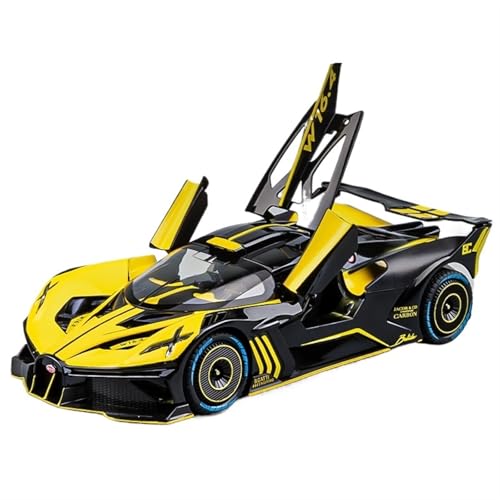 GUOXUN Für Super Sport Auto Modell Legierung Auto Spielzeug Auto Modell Sammlung Ornamente Überraschung Multi-Funktion Simulation Auto Spielzeug(Yellow) von GUOXUN