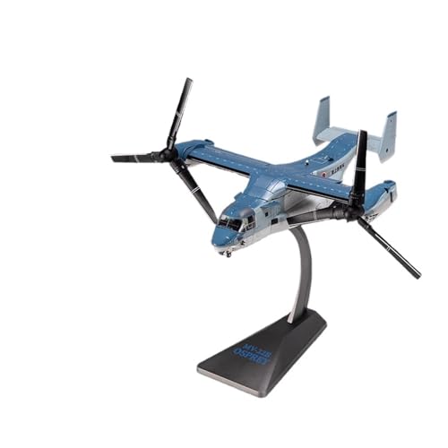 GUOXUN Für V22 Osprey Hubschraubermodell 1:72 Rotor Transportflugzeugmodell Simulation Legierung Flugzeugmodell Fertige Ornamente(Blue) von GUOXUN