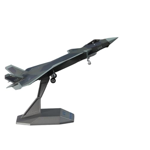 GUOXUN Für echtes J-20-Flugzeugmodell, Legierung, J20-Kampfflugzeug, Simulationsflugzeugmodell, Ornamentsammlung(J-20-1:100) von GUOXUN