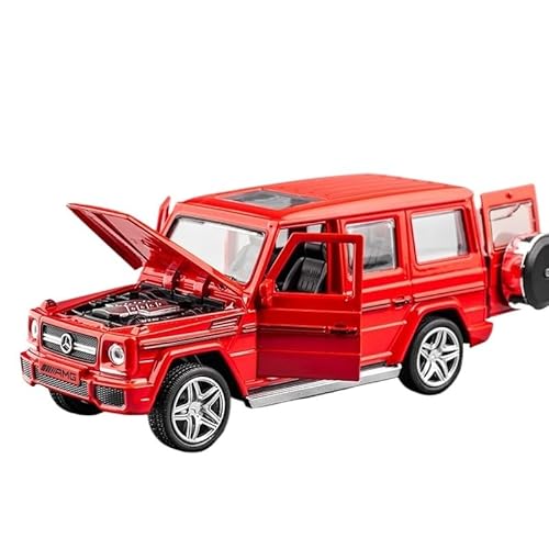 GUOXUN Für: AMG G65, Legierungsautomodell Im Maßstab 1/32, Mit Hochsimulierter Pullback-Sound- Und Lichtfunktion(Red) von GUOXUN