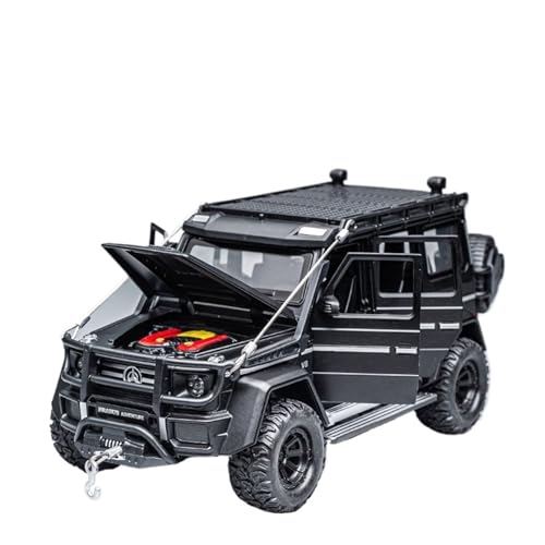 GUOXUN Für: G550 4X4, Automodell Aus Leichtmetall Im Maßstab 1/24, Mit Hochsimulierter Pullback-Sound- Und Lichtfunktion(Black) von GUOXUN