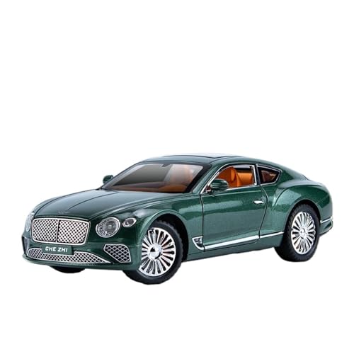 GUOXUN Große Größe Legierung Für Bentley Continental Auto Modell Lenkung Stoßdämpfer Spielzeug 1:24 Simulation Auto Modell Sammlung(Green) von GUOXUN