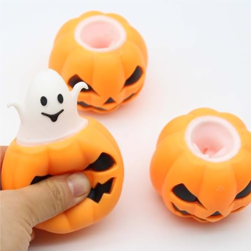 GUOXUN Halloween lustiger Quetschspaß für Entlüften von lustigem Quetsch-Dekompressionsspielzeug, lustiger Kürbisgeist(1PCS) von GUOXUN