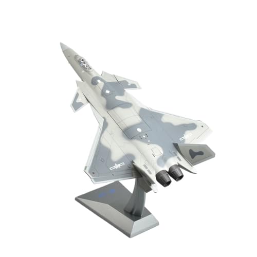 GUOXUN J-20 Flugzeugmodell im Ruhestand, Ornamente für J-20 Kämpfer, Simulationsmodell aus Metall (1:36) von GUOXUN