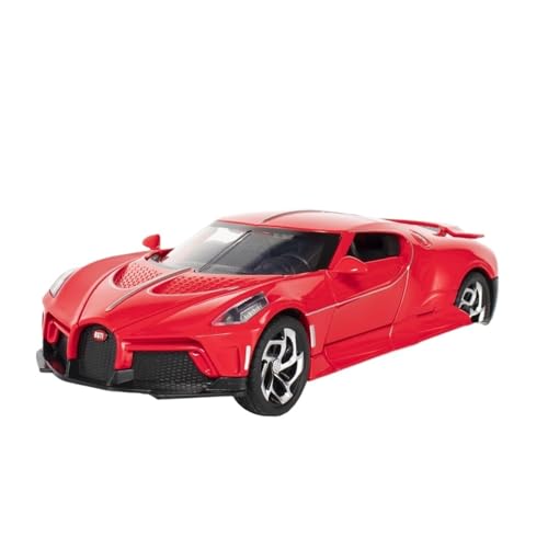 GUOXUN Maßstab 1/24 Für: Bugatti La Voiture Noire, Legierungsmodell Mit Sound- Und Lichtspielzeug(Red) von GUOXUN