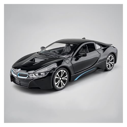 GUOXUN Maßstab 1:22, Geeignet Für BMW I8 Legierung, Druckguss-Automodell Interaktives Multifunktionsauto(Black) von GUOXUN