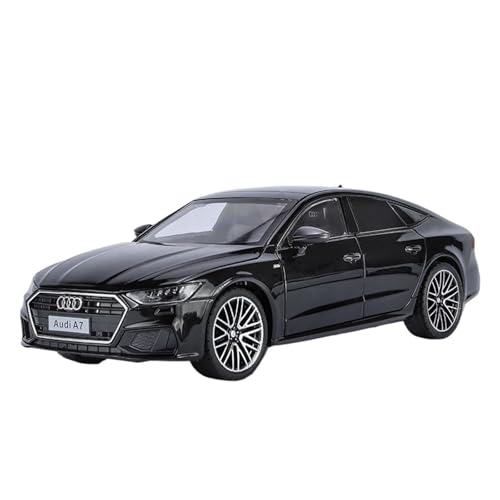 GUOXUN Maßstab 1:22 Geeignet Für Audi A7 Legierung Druckguss Automodell Multifunktionssimulation Autospielzeug(Black) von GUOXUN