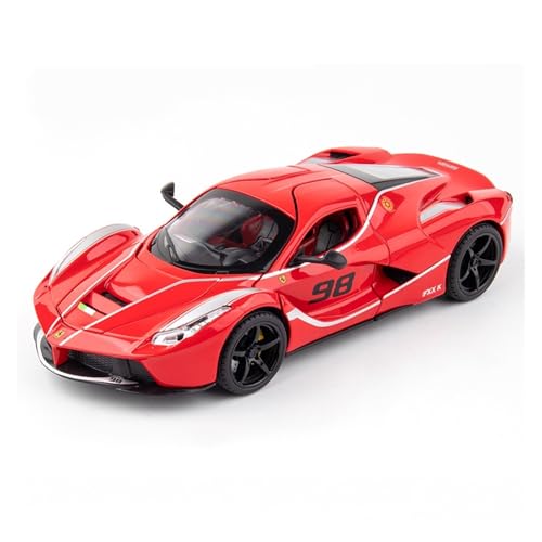 GUOXUN Maßstab 1:22 Geeignet Für Ferrari FXX-K Legierungs-Druckguss-Automodell Multifunktions-Simulationsauto-Spielzeug(Red) von GUOXUN