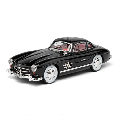 GUOXUN Maßstab 1:22 Geeignet Für Mercedes-Benz 300SL Oldtimer Legierung, Druckguss-Automodell Multifunktions-Simulationsauto-Spielzeug(Black) von GUOXUN