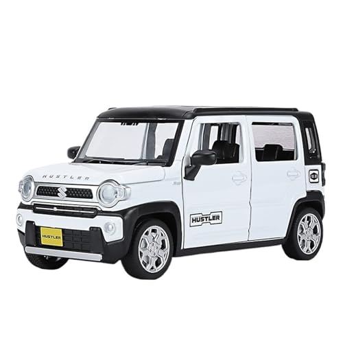 GUOXUN Maßstab 1:22 Geeignet Für Suzuki Hustler Legierung Druckguss-Automodell Multifunktions-Simulationsspielzeug(White) von GUOXUN