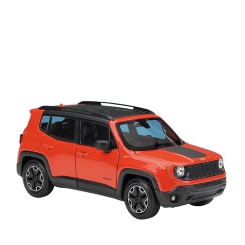 GUOXUN Maßstab 1:24, geeignet für Renegade Trailhawk SUV Simulation Legierung Auto Modell Sammlung Ornamente (rot) von GUOXUN