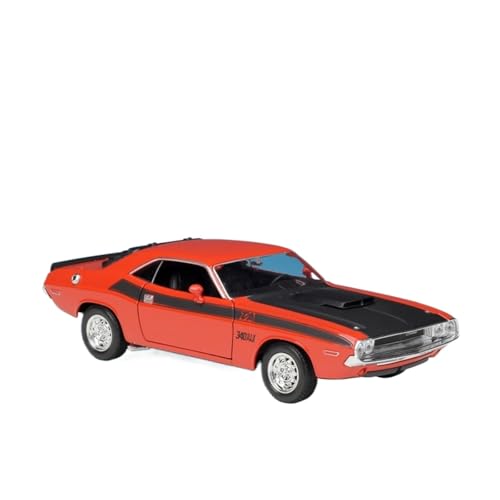 GUOXUN Maßstab 1:24 Für 1970 Challenger T/A Sportwagen Simulation Legierung Auto Modell Sammlung Ornamente(Red) von GUOXUN