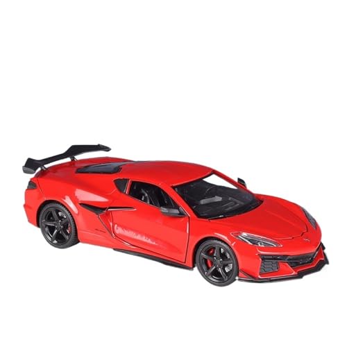 GUOXUN Maßstab 1:24 Für 2023 Corvette Z06 Simulation Legierung Druckguss Modell Auto Spielzeug Sammler Ornamente(Red) von GUOXUN