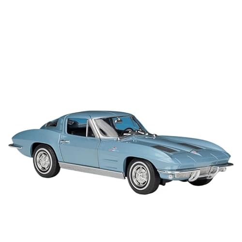 GUOXUN Maßstab 1:24 Geeignet Für 1963 Corvette Simulation Legierung Auto Modell Sammlung Ornamente(Blue) von GUOXUN