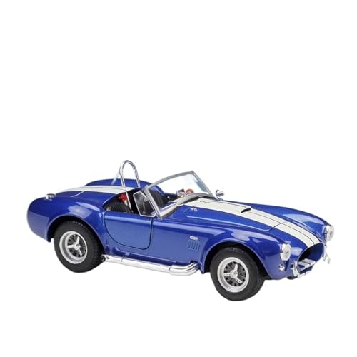 GUOXUN Maßstab 1:24 Geeignet Für 1965 Shelby 427 Sportwagen Oldtimer-Simulation Legierungsautomodell(Blue) von GUOXUN