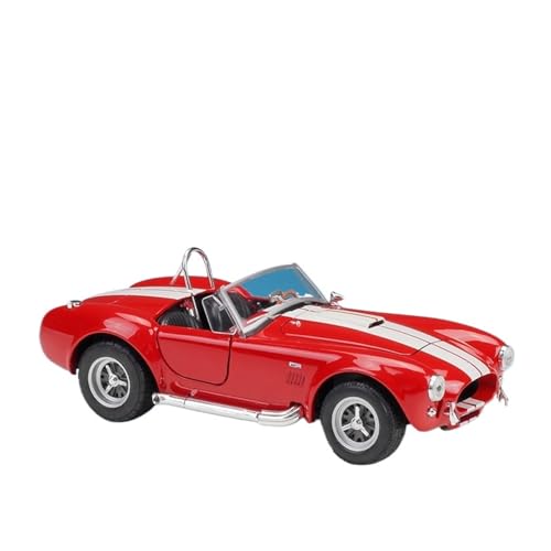 GUOXUN Maßstab 1:24 Geeignet Für 1965 Shelby 427 Sportwagen Oldtimer-Simulation Legierungsautomodell(Red) von GUOXUN