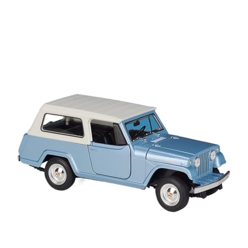 GUOXUN Maßstab 1:24 Geeignet Für 1967 Jeepster Commando Kombi Simulationslegierungsautomodell(Station Wagon Blue) von GUOXUN