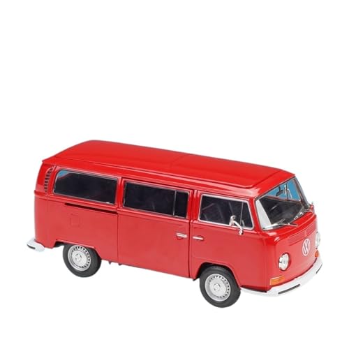 GUOXUN Maßstab 1:24 Geeignet Für 1972 T2 Bus Simulation Legierung Auto Modell Sammlung Ornamente(Red) von GUOXUN