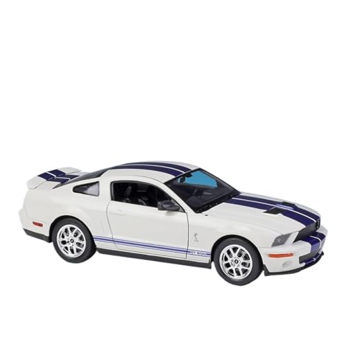 GUOXUN Maßstab 1:24 Geeignet Für 2007 Shelby Cobra GT500 Simulation Legierung Auto Modell Sammlung Ornamente(White) von GUOXUN