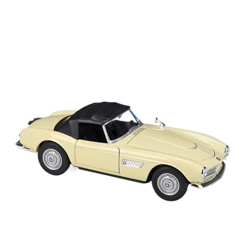 GUOXUN Maßstab 1:24 Geeignet Für 507 Cabrio-Simulationslegierung Automodellsammlung Ornamente(Soft-Top White) von GUOXUN