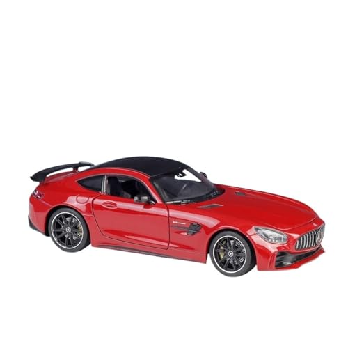 GUOXUN Maßstab 1:24 Geeignet Für AMG GT R Sportwagensimulation, Legierungsautomodellsammlung, Ornamente(Red) von GUOXUN