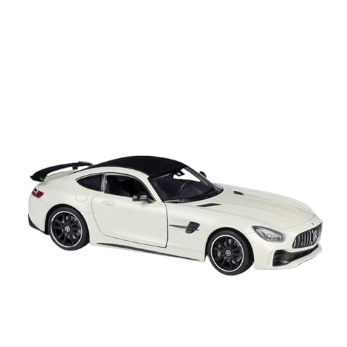 GUOXUN Maßstab 1:24 Geeignet Für AMG GT R Sportwagensimulation, Legierungsautomodellsammlung, Ornamente(White) von GUOXUN