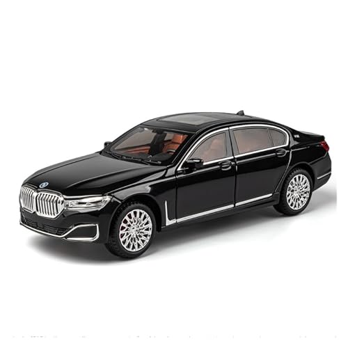 GUOXUN Maßstab 1:24 Geeignet Für BMW 760 Legierung Druckguss-Automodell Interaktives Multifunktionsauto(Black) von GUOXUN