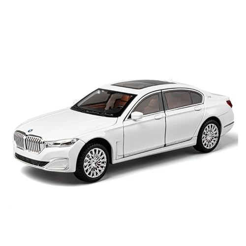 GUOXUN Maßstab 1:24 Geeignet Für BMW 760 Legierung Druckguss-Automodell Interaktives Multifunktionsauto(White) von GUOXUN