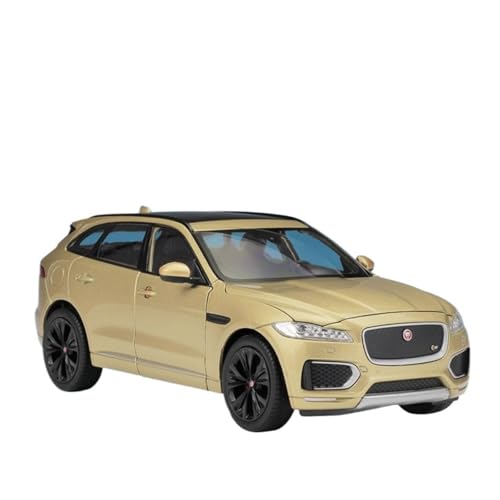 GUOXUN Maßstab 1:24 Geeignet Für F-Pace SUV-Simulationslegierungsautomodellsammlungsornamente(Gold) von GUOXUN