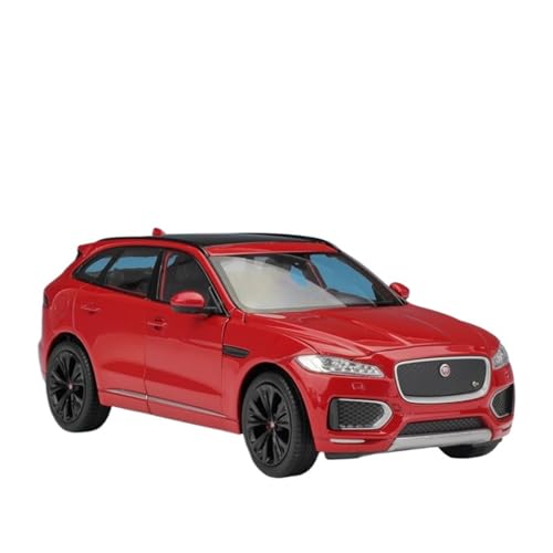 GUOXUN Maßstab 1:24 Geeignet Für F-Pace SUV-Simulationslegierungsautomodellsammlungsornamente(Red) von GUOXUN