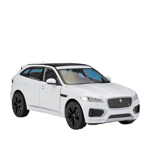 GUOXUN Maßstab 1:24 Geeignet Für F-Pace SUV-Simulationslegierungsautomodellsammlungsornamente(White) von GUOXUN