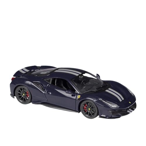 GUOXUN Maßstab 1:24 Geeignet Für Ferrari 488Pista Supercar Simulation Automodell Legierungsdruckgussverfahren(Black) von GUOXUN