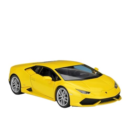 GUOXUN Maßstab 1:24 Geeignet Für Huracan LP610-4 Sportwagensimulation Legierung Automodellsammlung Ornamente(Yellow) von GUOXUN