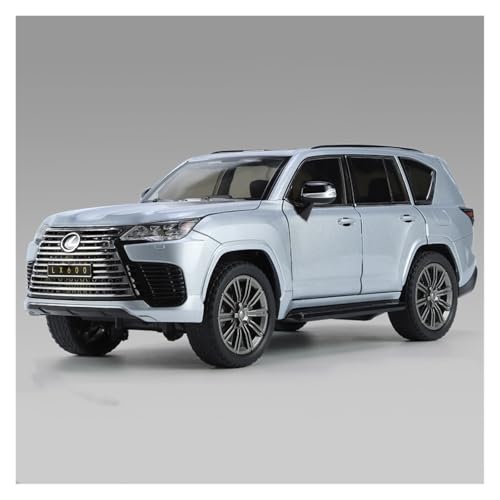 GUOXUN Maßstab 1:24 Geeignet Für Lexus LX600 Automodell Legierung Druckguss Simulation Auto Spielzeug Mehrteilige Interaktion(Silver) von GUOXUN