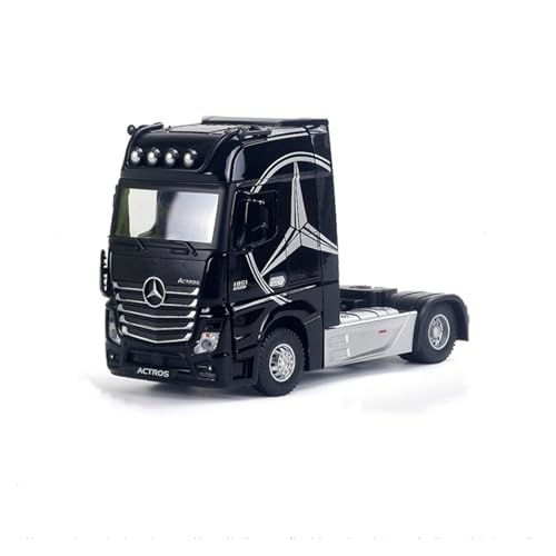 GUOXUN Maßstab 1:24 Geeignet Für Mercedes-Benz Actros1851 Automodell Aus Druckgusslegierung Interaktives Multifunktionsauto(Black) von GUOXUN