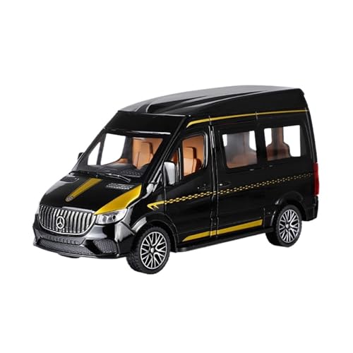 GUOXUN Maßstab 1:24 Geeignet Für Mercedes-Benz MPV Automodell Aus Druckgusslegierung Interaktives Multifunktionsauto(Black) von GUOXUN