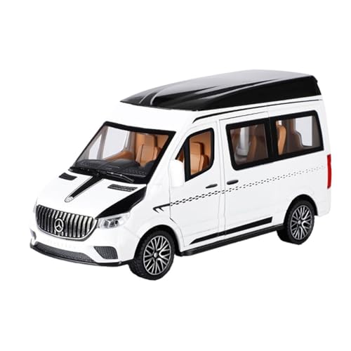 GUOXUN Maßstab 1:24 Geeignet Für Mercedes-Benz MPV Automodell Aus Druckgusslegierung Interaktives Multifunktionsauto(White) von GUOXUN