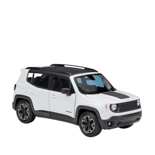 GUOXUN Maßstab 1:24 Geeignet Für Renegade Trailhawk SUV Simulation Legierung Auto Modell Sammlung Ornamente(White) von GUOXUN