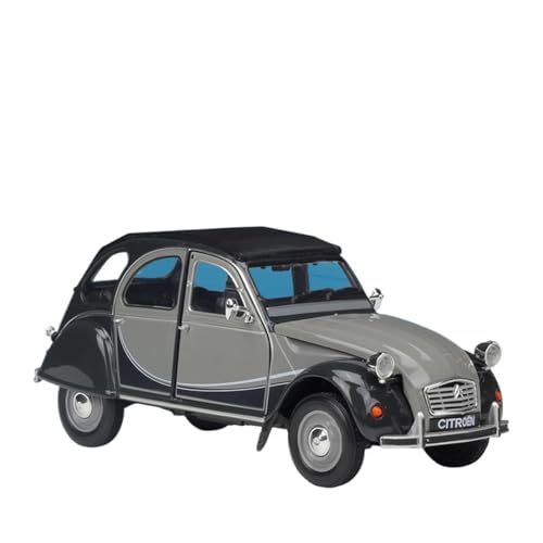 GUOXUN Maßstab 1:24 geeignet für 2CV 6 Charleston Oldtimer-Simulation Legierung Automodell Sammlung Ornamente(Chrome) von GUOXUN