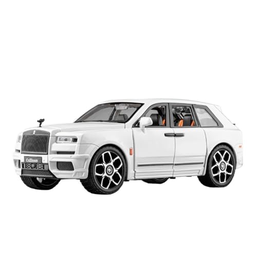 GUOXUN Simulation 1:20 Für Cullinan Legierung Auto Modell Ornamente Rolls-Royce Limousine Auto Modell Geschenk(1:20 White) von GUOXUN