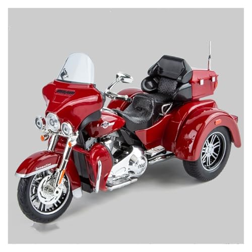 GUOXUN Verhältnis 1:9 Geeignet Für Harley-Davidson Tri Glide Ultra Alloy Druckguss-Automodell Multifunktions-Simulationsauto-Spielzeug(Red) von GUOXUN