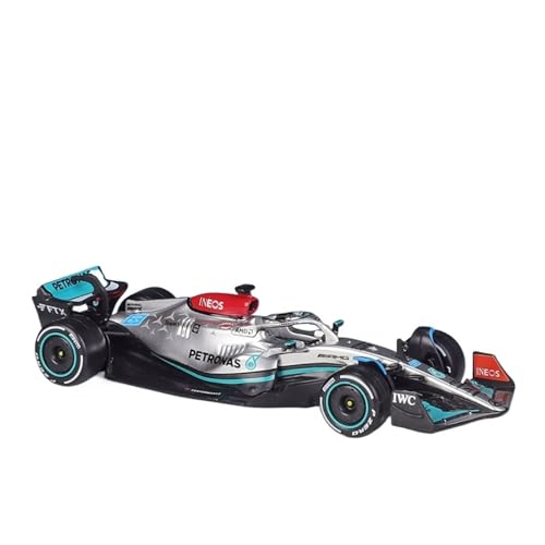 Maßstab 1:43 Für Mercedes-AMG Saison 2022 F1 W13E Simulationslegierungsautomodell #44 Lewis Hamilton/#63 George Russell(#63 George Russell) von GUOXUN