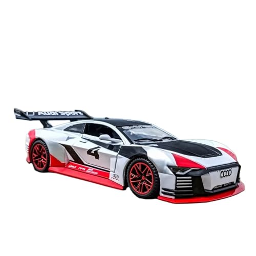 for New Energy Vehicle 1:32 Sound and Light Regenerative Car Model Sports Car Toy 4 Door Opening(White) von GUOXUN