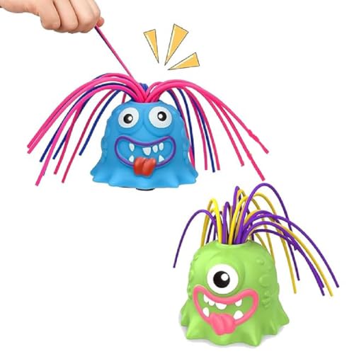 2PCS Hair Pulling Monster Toy,Fun Hair Pulling Fidget Screaming Monster Toys,Schreien Monsterspielzeug,Lustiges Haarziehendes Schreiendes Spielzeug,Stressabbau Spielzeug für Kinder Erwachsene (B) von GUSHE