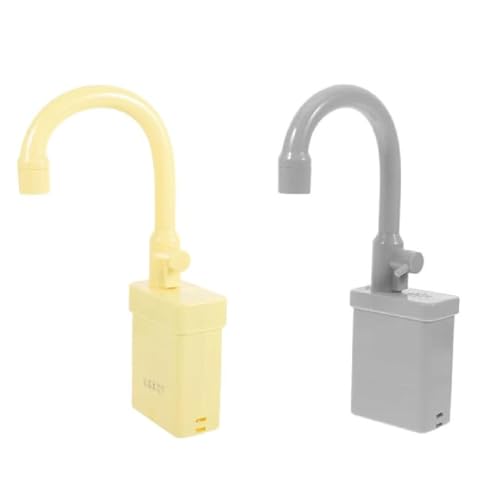 2Pcs Kitchen Sink Faucet Kids Toy,Küchenspüle Spielzeug,Kinder Spielen Waschbecken-Wasserhahn-Spielzeug,Ersatz-Geschirrspüler-Spielspielzeug Mit Fließendem Wasser,Geschenk für Mädchen Jungen (Mix) von GUSHE